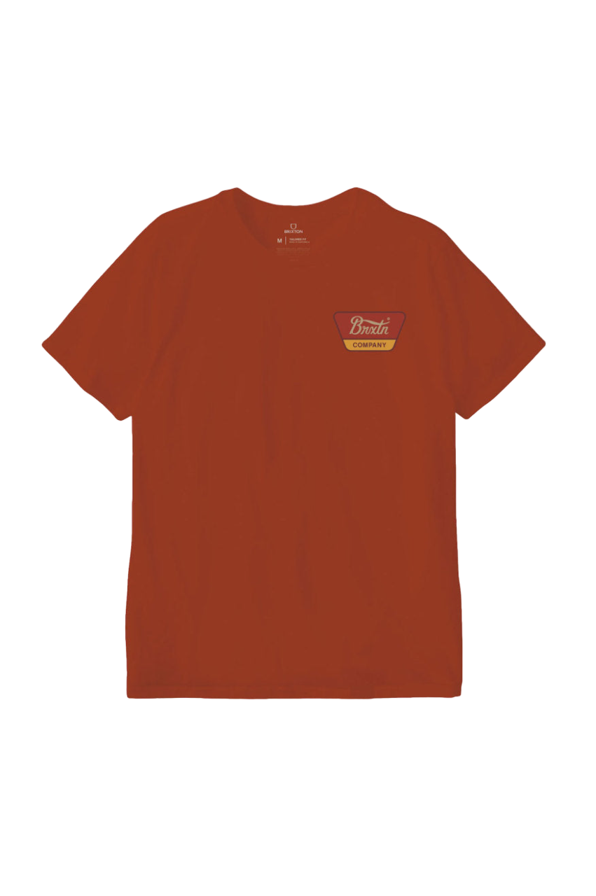 Linwood S/S Standard Tee - Barn Red/Dark Burgundy/Bright Gold