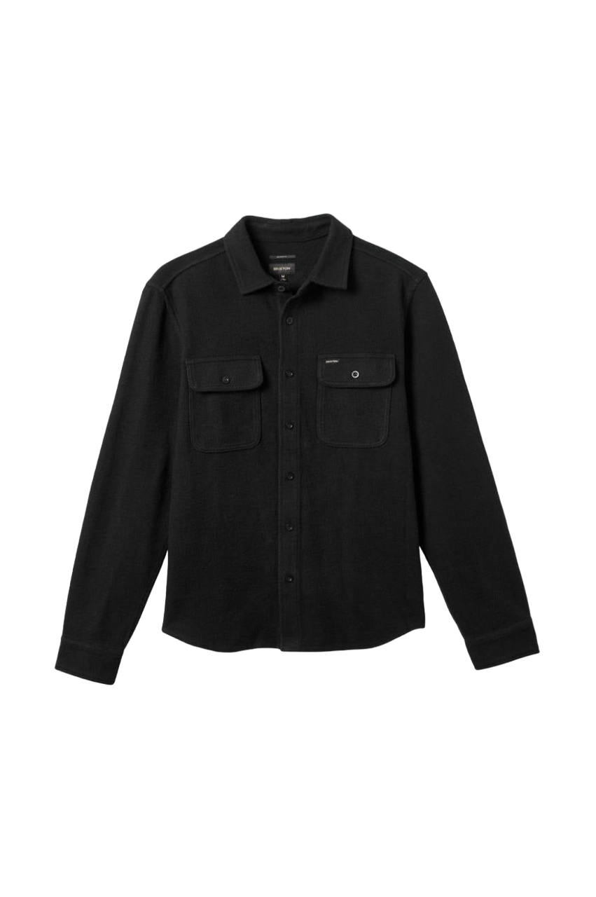 Bowery Textured Loop Twill Overshirt - Black