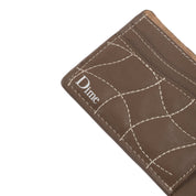 Quilted Bifold Wallet - Brown