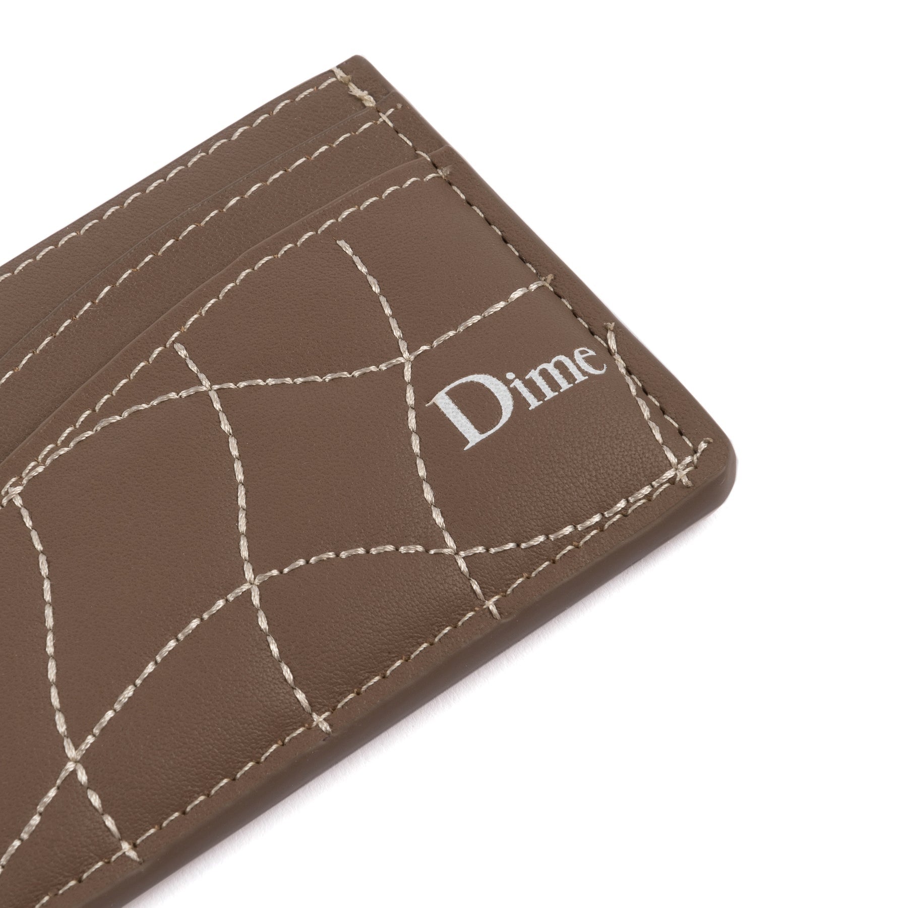 Quilted Cardholder - Brown