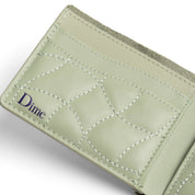 Quilted Bifold Wallet - Sage