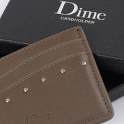 Studded Cardholder - Brown