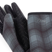 City Plaid Gloves - Charcoal