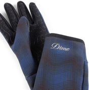 City Plaid Gloves - Navy