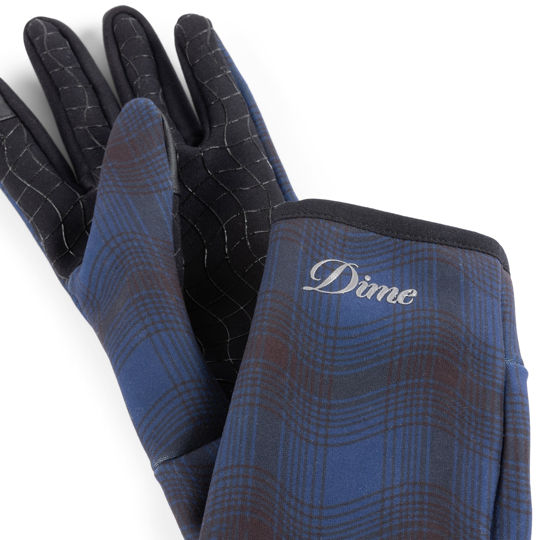 Gants City Plaid - Bleu marine