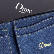 Cursive Bifold Wallet - Indigo Denim