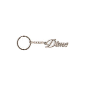 Cursive Keychain - Silver