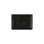 Porte-cartes en cuir Haha - Noir