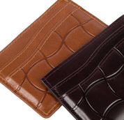 Classic Quilted Cardholder - Burgundy