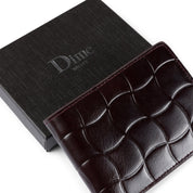 Classic Quilted Wallet - Burgundy