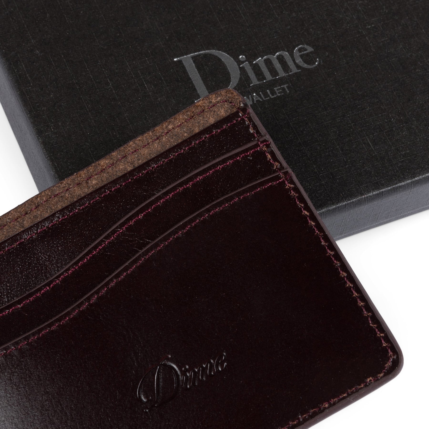 Classic Quilted Wallet - Burgundy