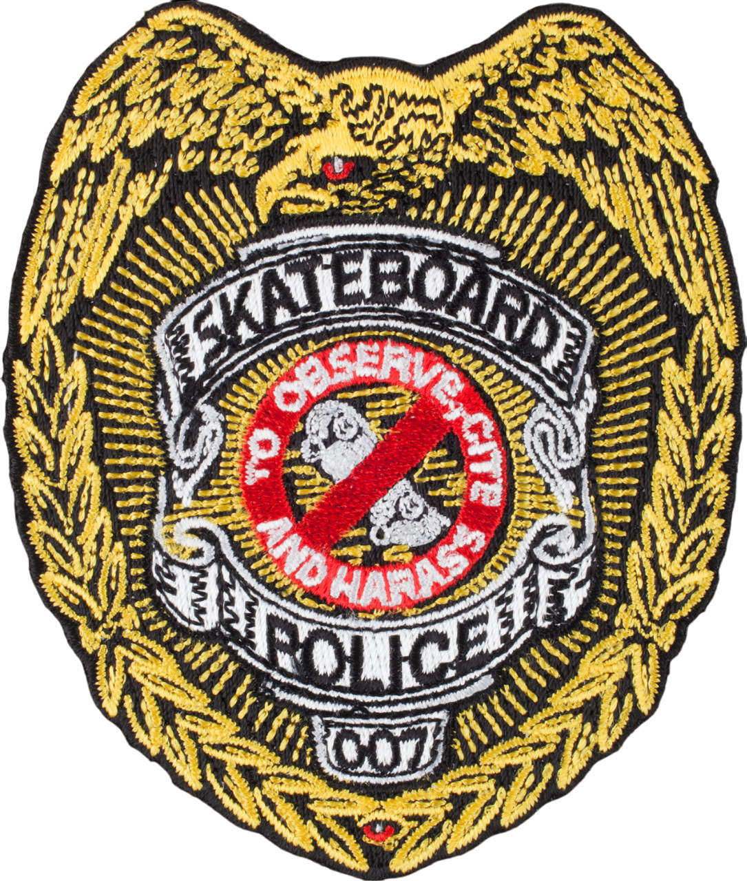 Skateboard Police Patch