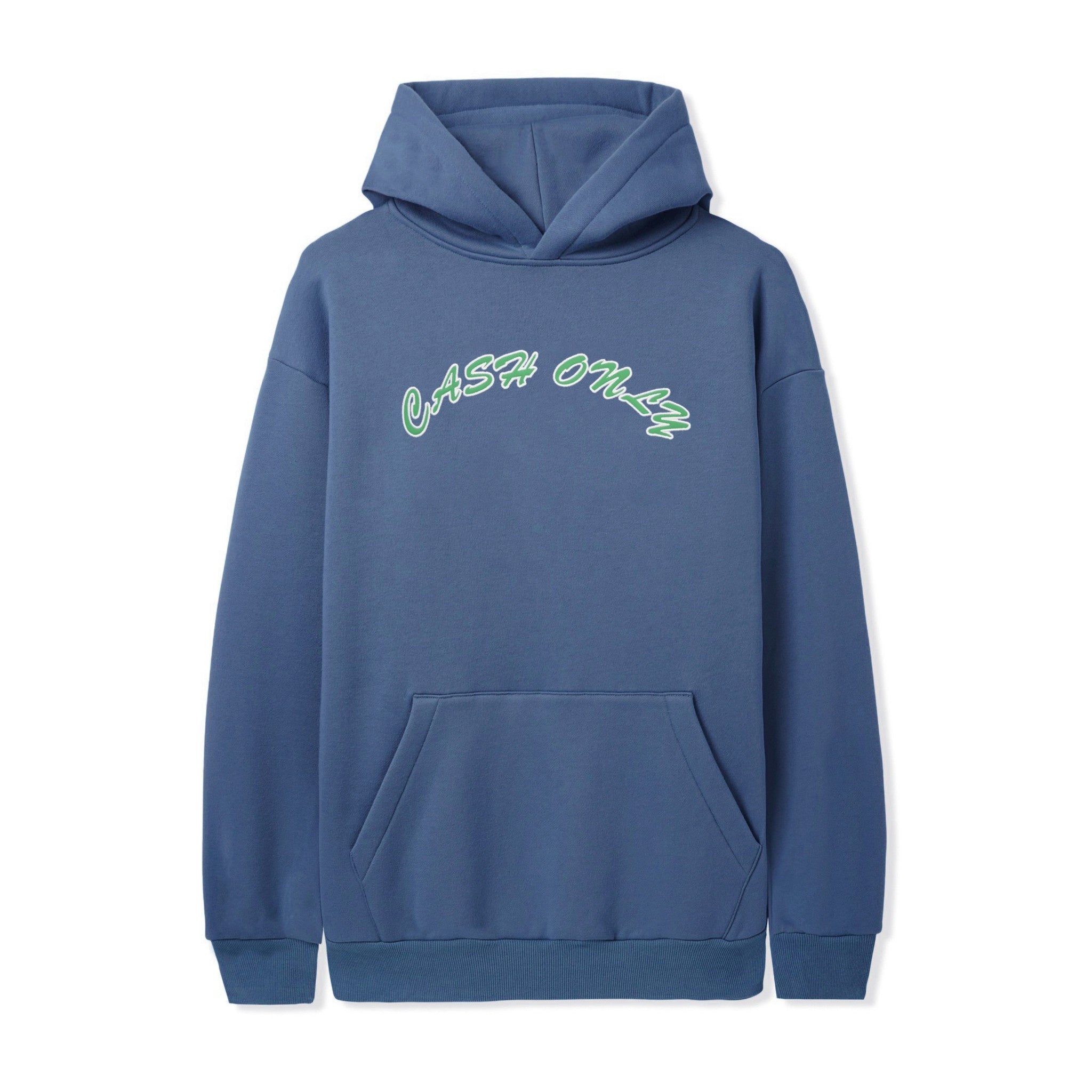 Applique Logo Pullover Hood - Denim