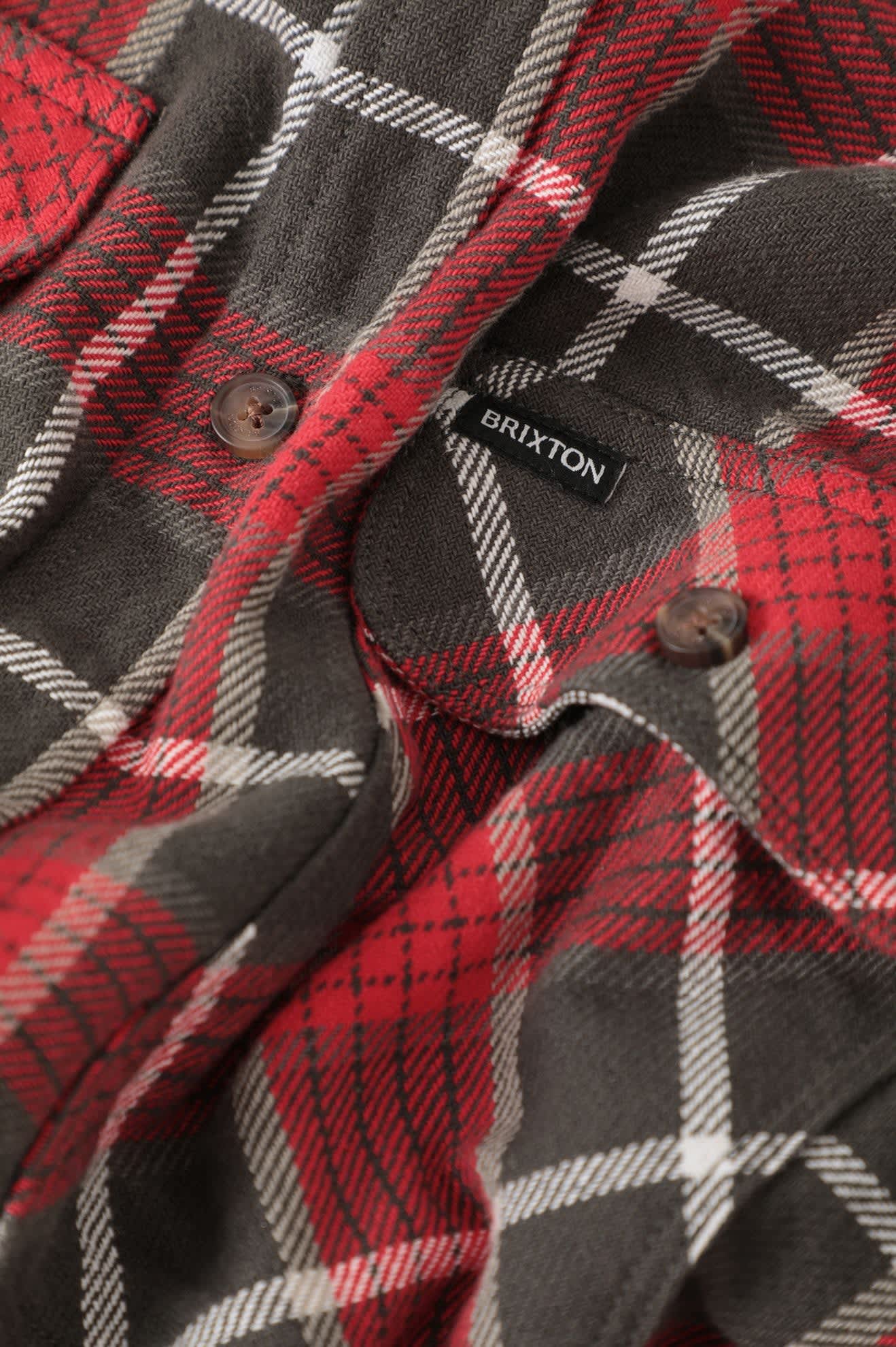 Bowery Flannel - Washed Red/Black