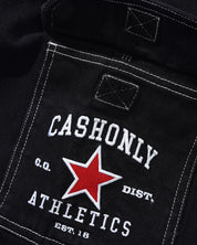 Athletics Denim Shorts - Washed Black