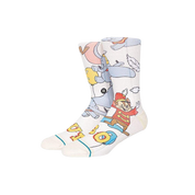 Kids Disney Dumbo By Travis Crew Socks - Off White