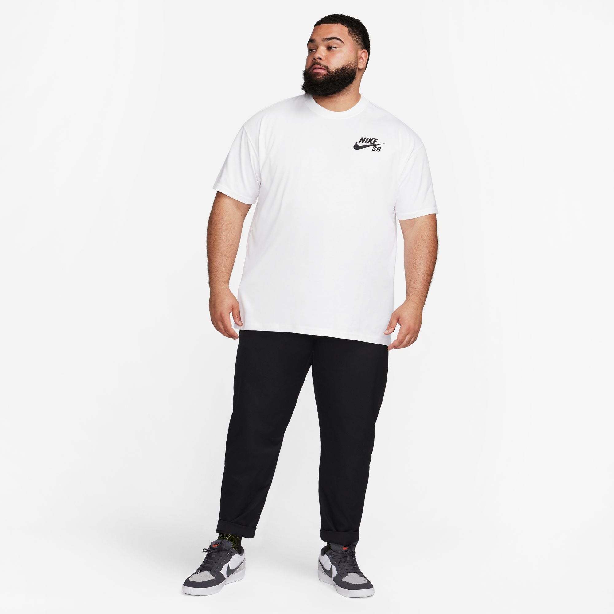 Logo Skate T-Shirt - White/Black