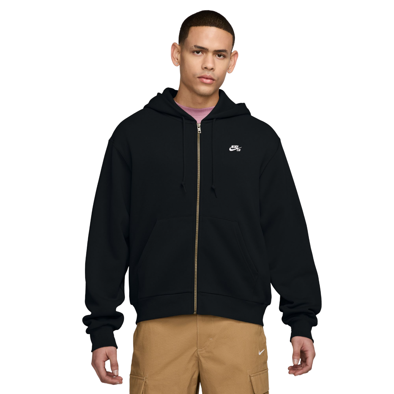 Nike SB Full-Zip Fleece Skate Hoodie - Black/White – Palm Isle