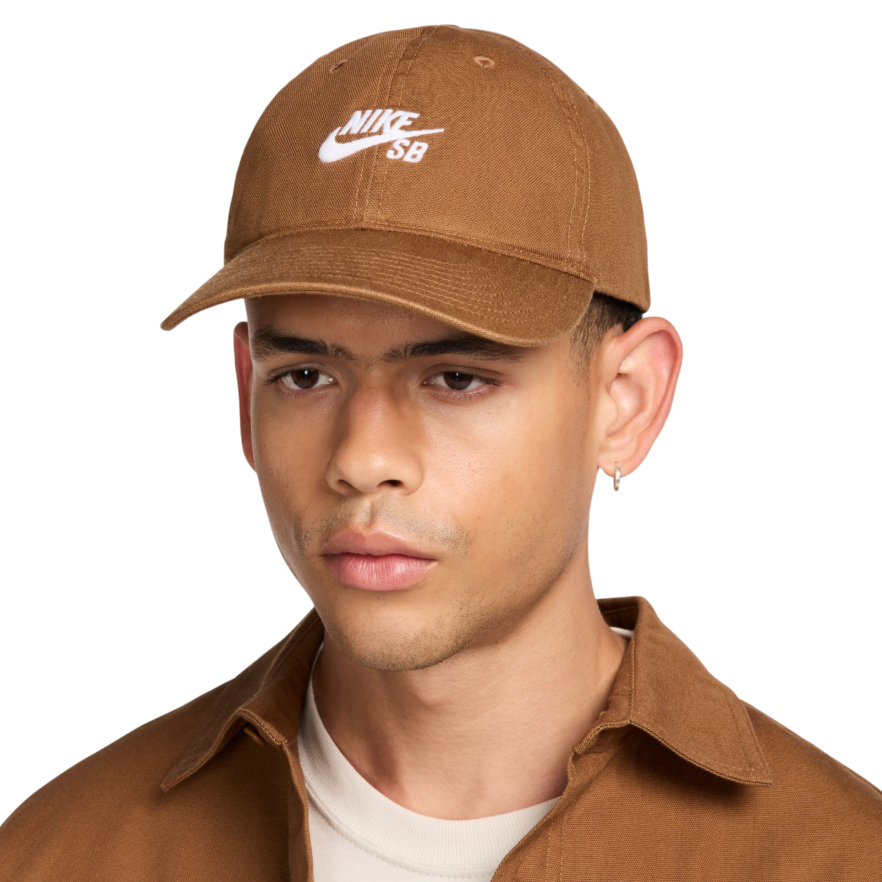 Club Unstructured Skate Cap - Light British Tan/White