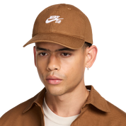 Club Unstructured Skate Cap - Light British Tan/White