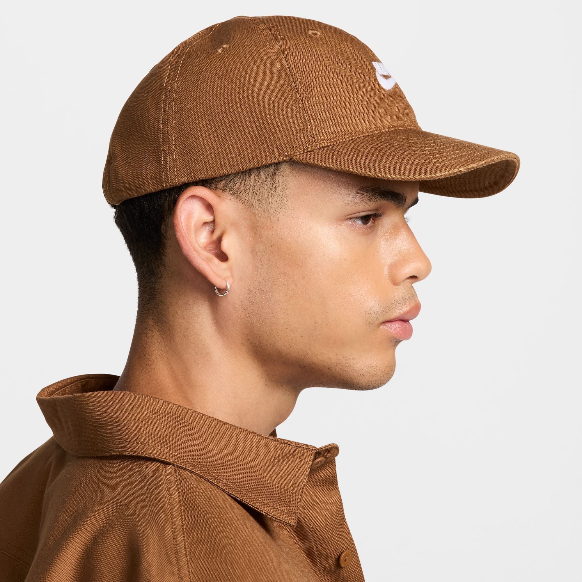 Club Unstructured Skate Cap - Light British Tan/White