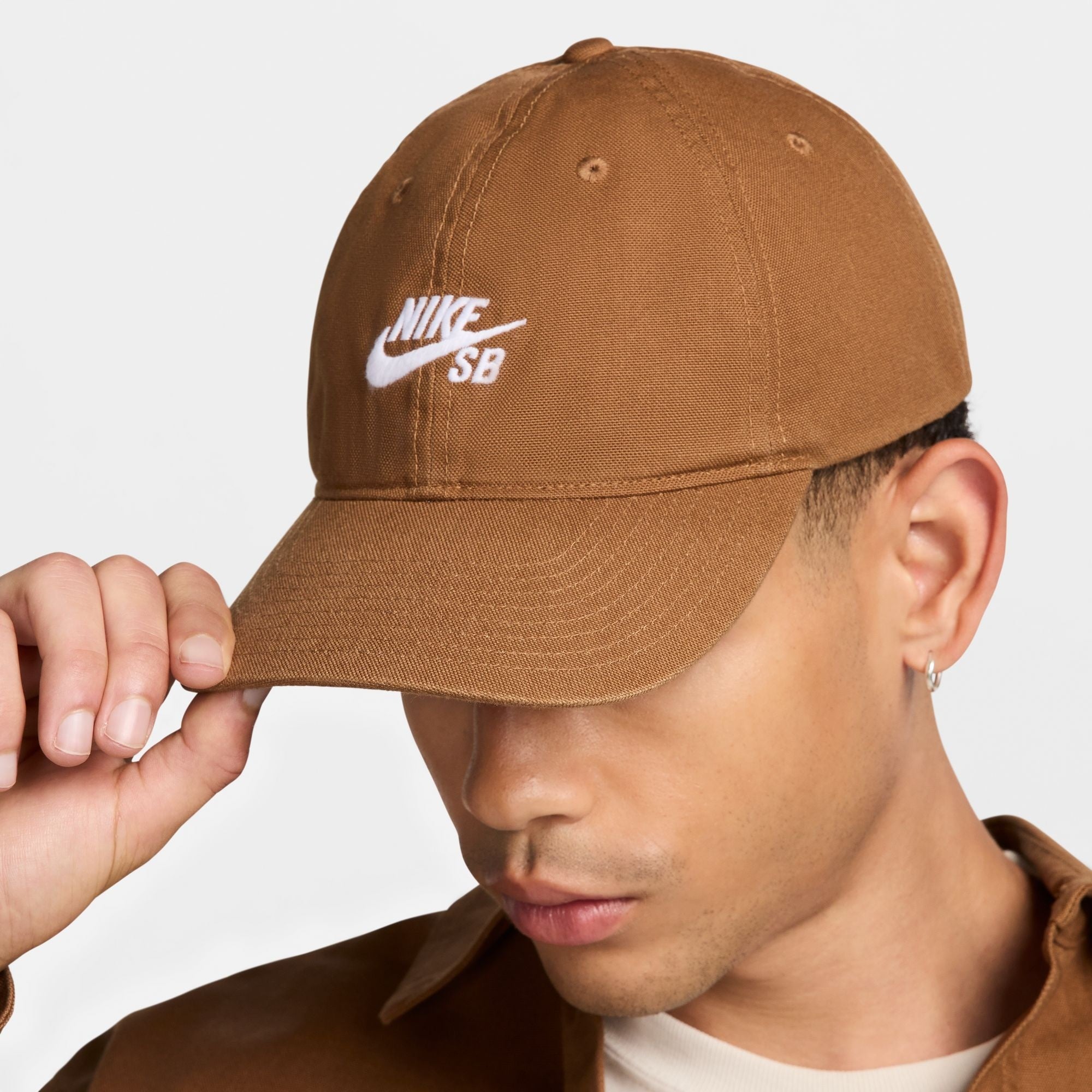 Club Unstructured Skate Cap - Light British Tan/White