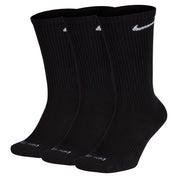 Everyday Plus Cushioned Training Crew Socks (3 Pairs) - Black/White