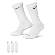 Everyday Plus Cushioned Training Crew Socks (3 Pairs) - White/Black