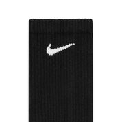 Everyday Plus Cushioned Training Crew Socks (6 Pairs) - Black/White