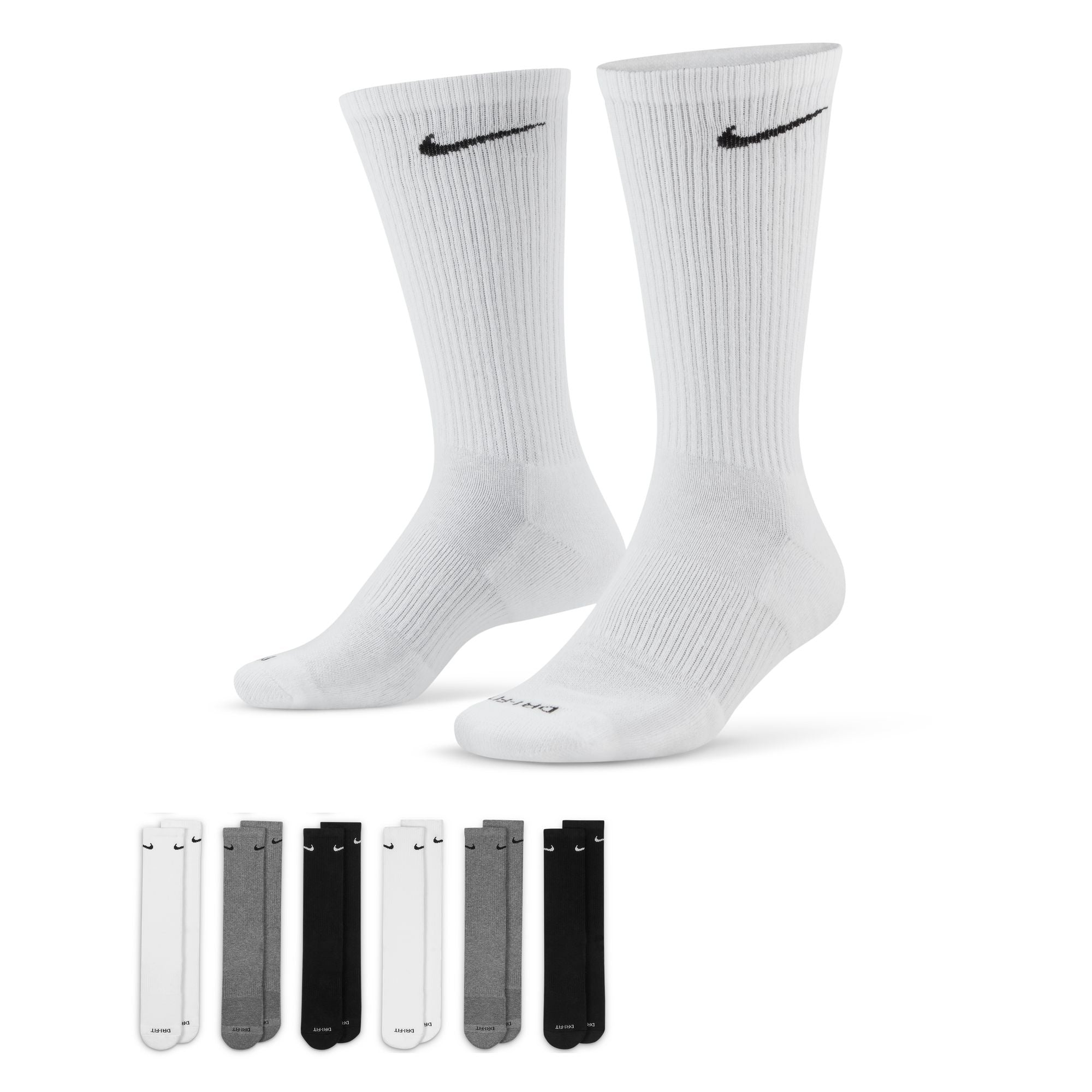 Chaussettes d'entraînement rembourrées Everyday Plus (6 paires) - Multicolore 