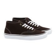 Skate Authentic Mid VCU - Marron foncé/blanc