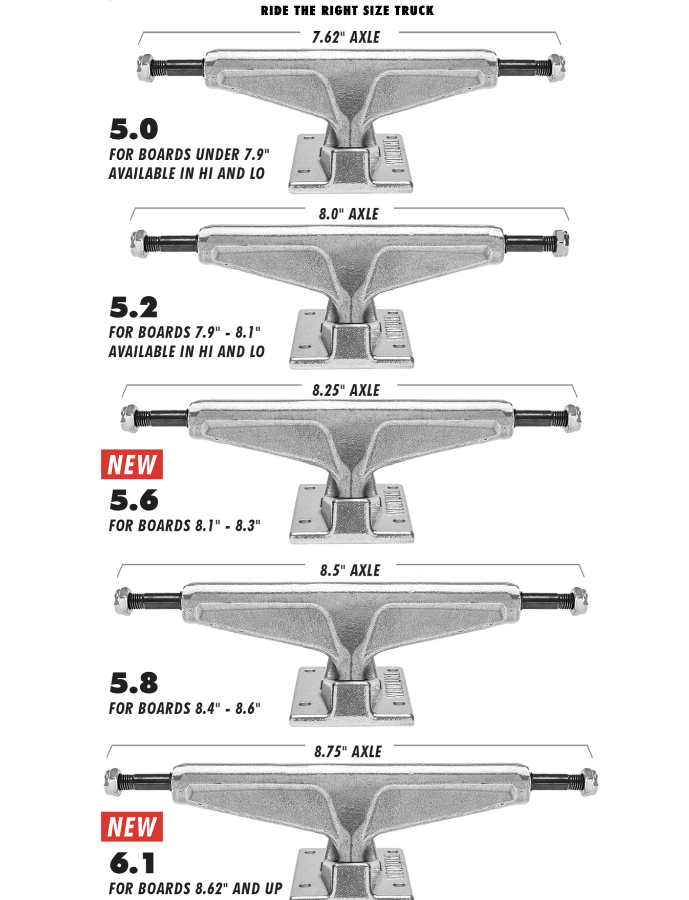 V-Light Lo Trucks - Silver