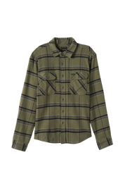 Bowery Stretch Water Resistant L/S Flannel - Olive Surplus/Black/White