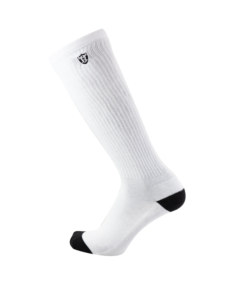 Baca Stripe Knee High Psocks - White