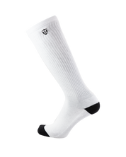 Baca Stripe Knee High Psocks - White