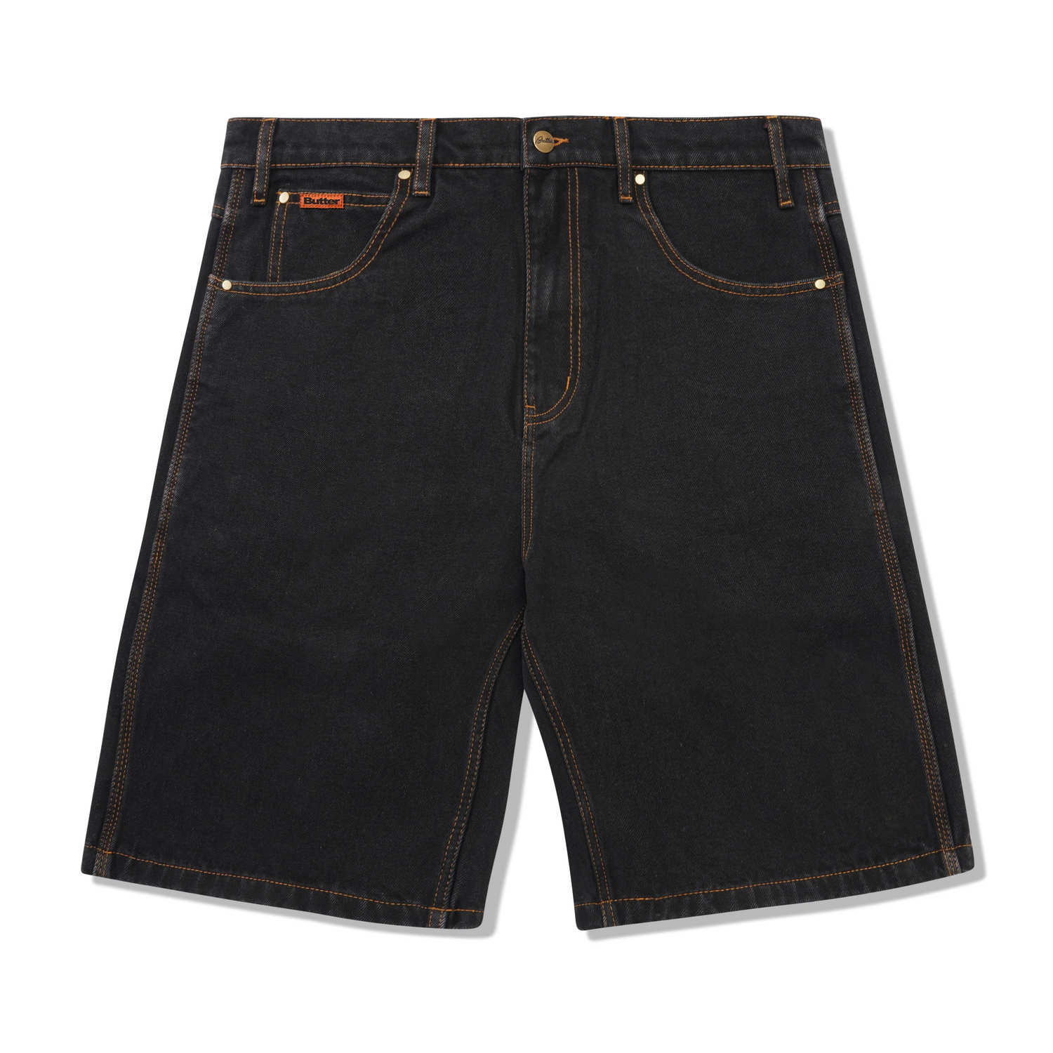 Short en jean ample - Noir délavé