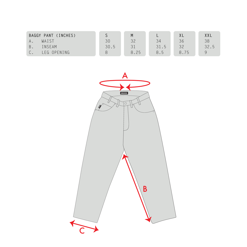 Baggy Pant Denim - Light Blue