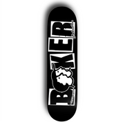 x Mehrathon Logo de la marque Deck noir/blanc - 8,25"