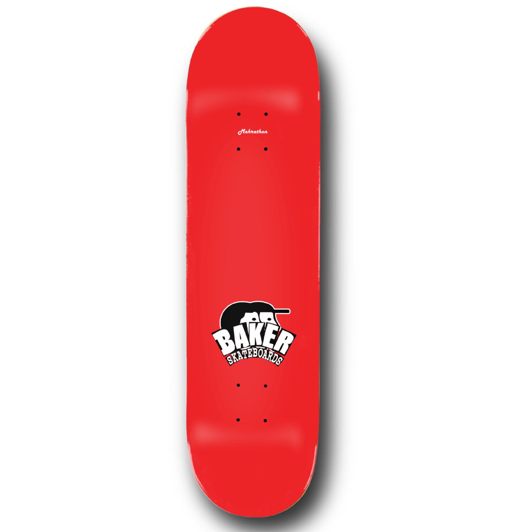 x Mehrathon Brand Logo White/Red Deck - 8.25"