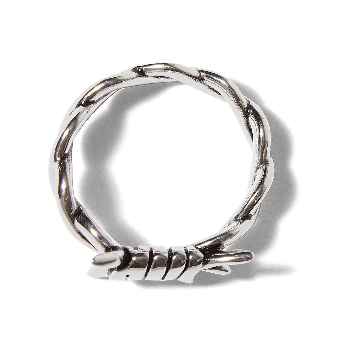 Barbed Wire Ring - Silver