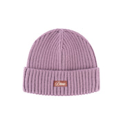 Cursive Fold Beanie - Pink Lilac