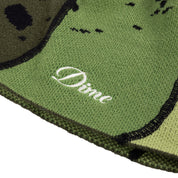 Reverse Stitch Skully Beanie - Green