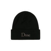 Classic Wool Fold Beanie - Black