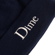 Classic Wool Fold Beanie - Indigo