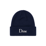 Classic Wool Fold Beanie - Indigo