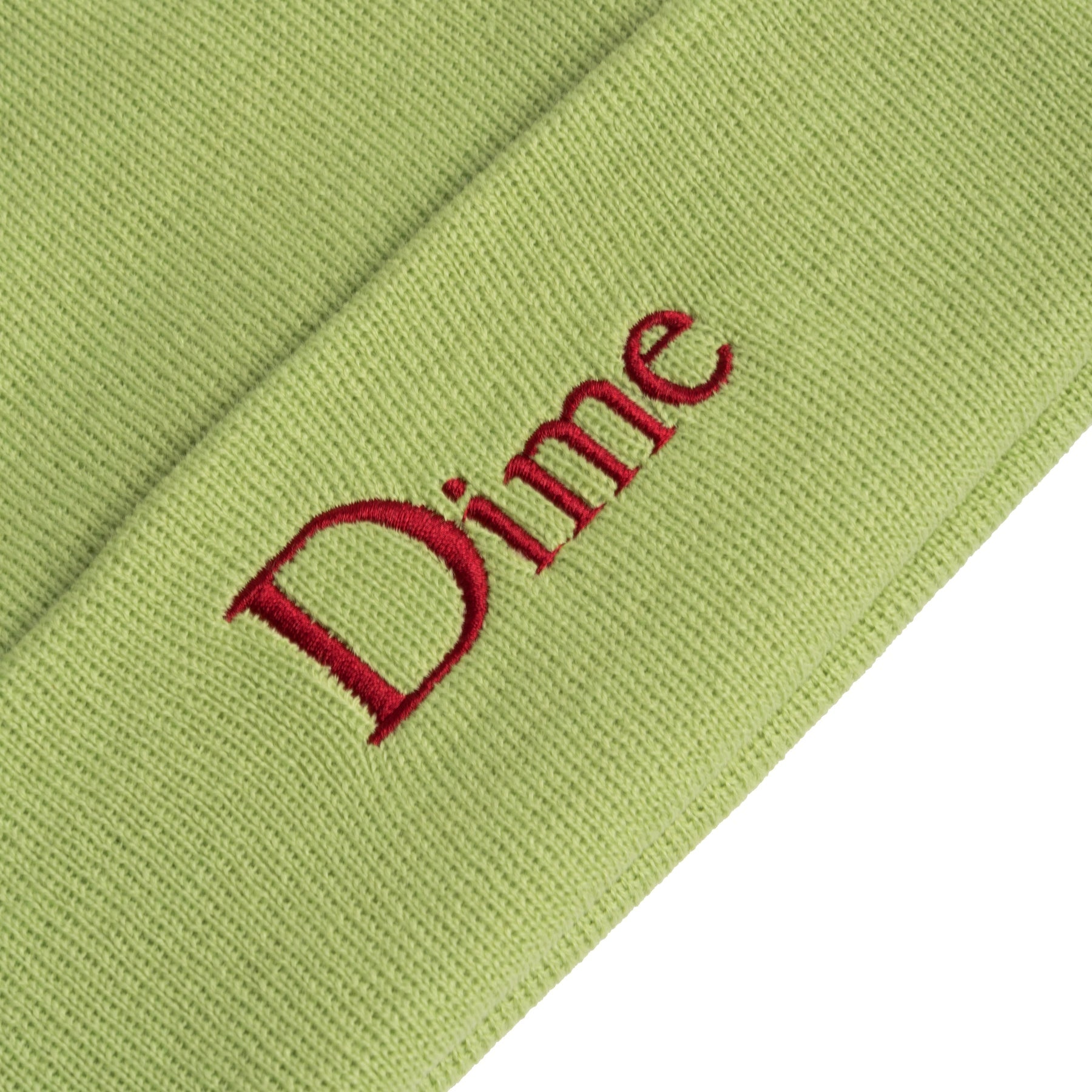 Classic Wool Fold Beanie - Lime