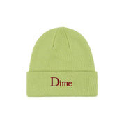 Classic Wool Fold Beanie - Lime