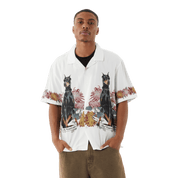 Chemise de villégiature pour garçons - Blanc 