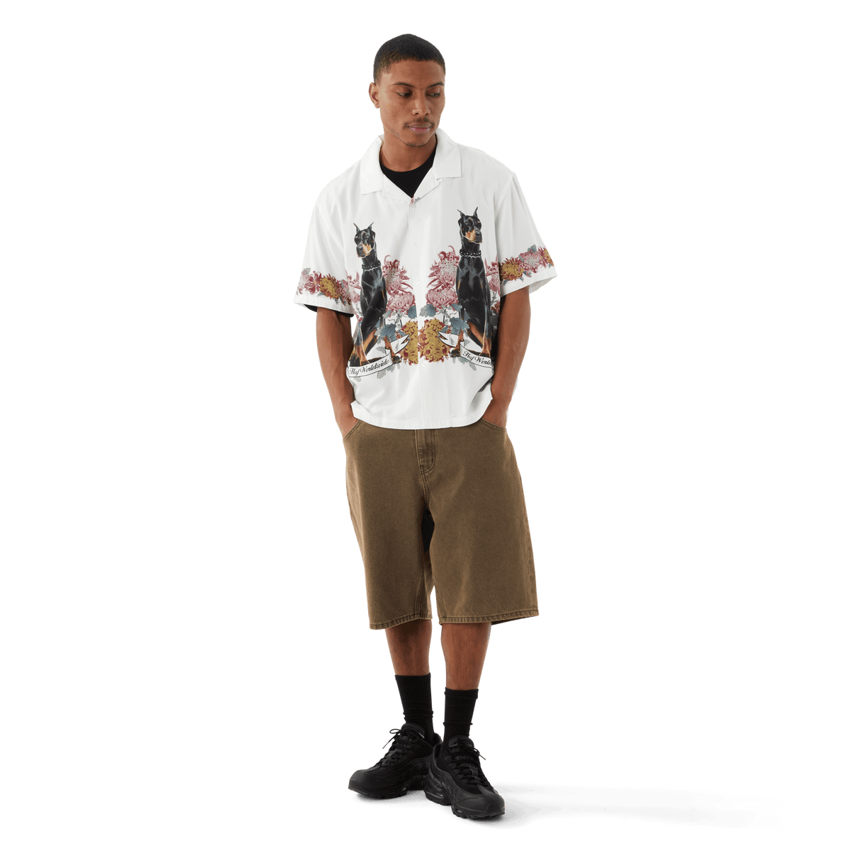 Chemise de villégiature pour garçons - Blanc 