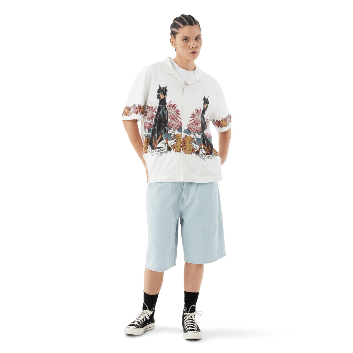 Chemise de villégiature pour garçons - Blanc 